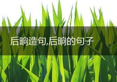 后晌造句,后晌的句子