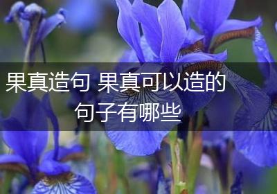 果真造句 果真可以造的句子有哪些