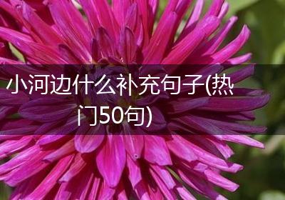 小河边什么补充句子(热门50句)