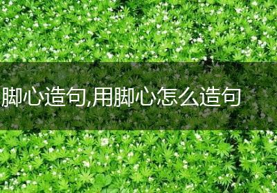 脚心造句,用脚心怎么造句