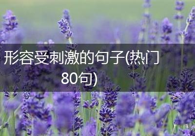 形容受刺激的句子(热门80句)