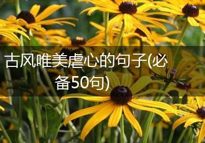 古风唯美虐心的句子(必备50句)