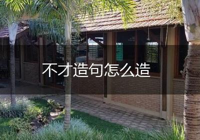 不才造句怎么造