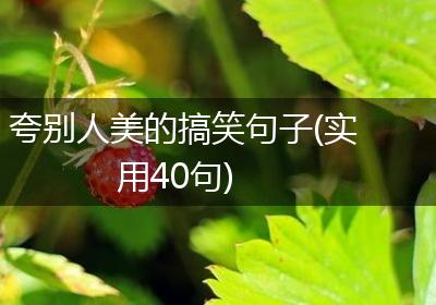 夸别人美的搞笑句子(实用40句)