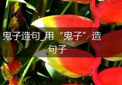 鬼子造句_用“鬼子”造句子