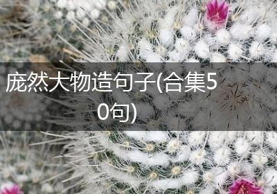 庞然大物造句子(合集50句)