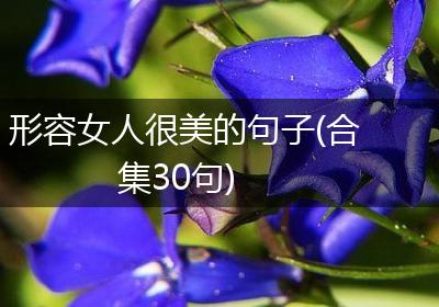 形容女人很美的句子(合集30句)