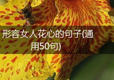 形容女人花心的句子(通用50句)