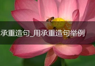 承重造句_用承重造句举例