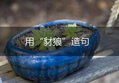 用“豺狼”造句
