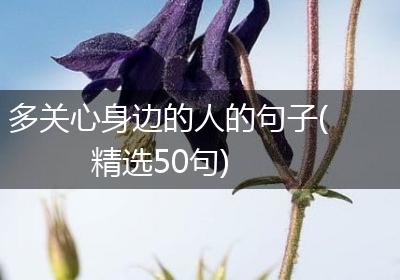 多关心身边的人的句子(精选50句)