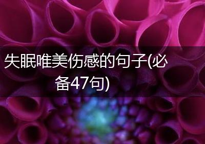 失眠唯美伤感的句子(必备47句)