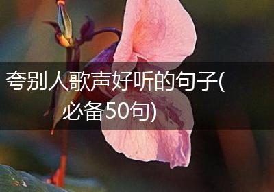 夸别人歌声好听的句子(必备50句)