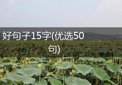 好句子15字(优选50句)