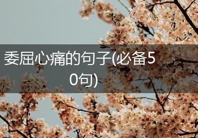 委屈心痛的句子(必备50句)