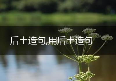 后土造句,用后土造句