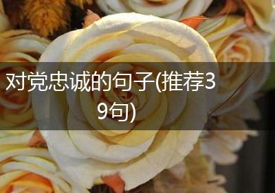对党忠诚的句子(推荐39句)