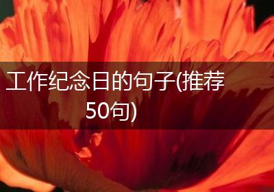 工作纪念日的句子(推荐50句)