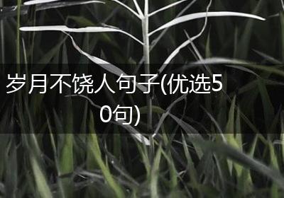 岁月不饶人句子(优选50句)