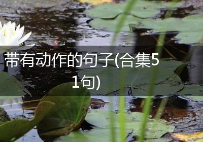 带有动作的句子(合集51句)