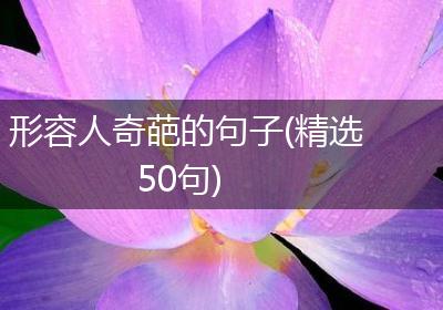 形容人奇葩的句子(精选50句)