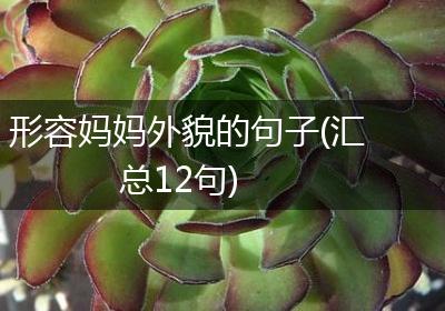 形容妈妈外貌的句子(汇总12句)