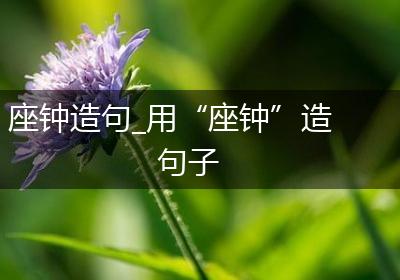 座钟造句_用“座钟”造句子