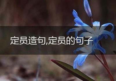 定员造句,定员的句子