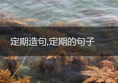 定期造句,定期的句子