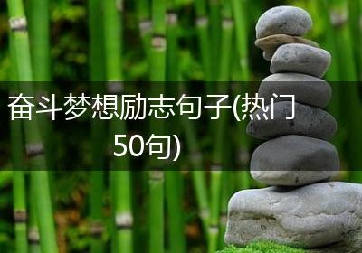 奋斗梦想励志句子(热门50句)