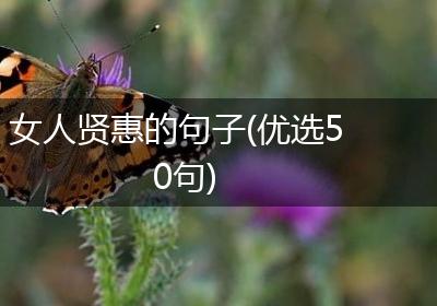女人贤惠的句子(优选50句)