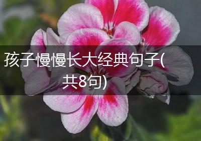 孩子慢慢长大经典句子(共8句)