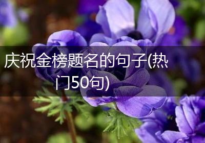 庆祝金榜题名的句子(热门50句)