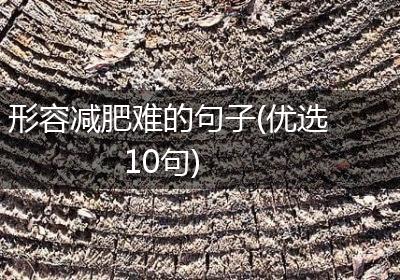形容减肥难的句子(优选10句)
