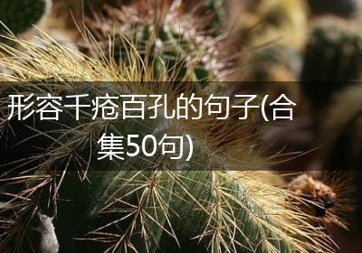 形容千疮百孔的句子(合集50句)