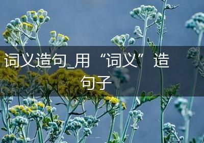 词义造句_用“词义”造句子