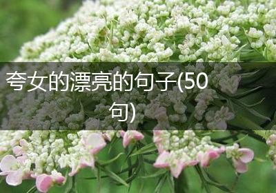 夸女的漂亮的句子(50句)