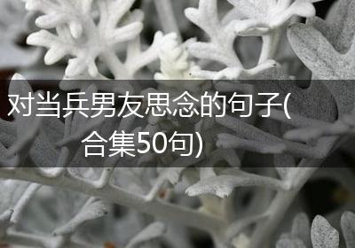 对当兵男友思念的句子(合集50句)
