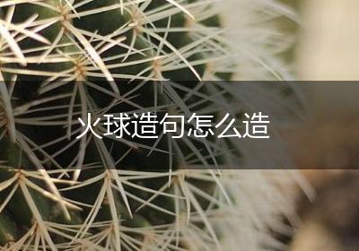 火球造句怎么造