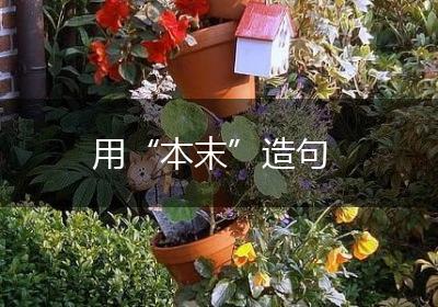 用“本末”造句