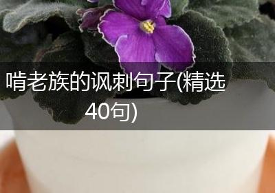 啃老族的讽刺句子(精选40句)