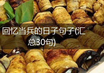 回忆当兵的日子句子(汇总30句)