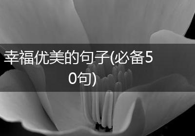 幸福优美的句子(必备50句)