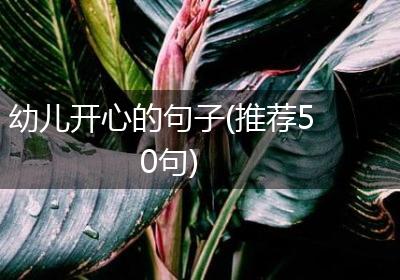 幼儿开心的句子(推荐50句)
