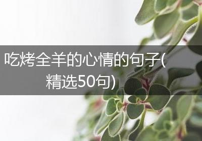 吃烤全羊的心情的句子(精选50句)