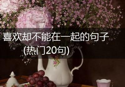 喜欢却不能在一起的句子(热门20句)