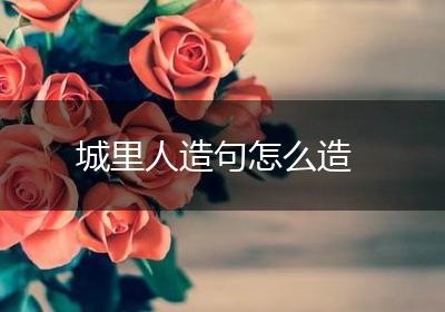 城里人造句怎么造