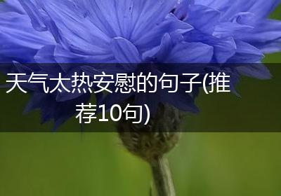 天气太热安慰的句子(推荐10句)
