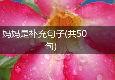 妈妈是补充句子(共50句)