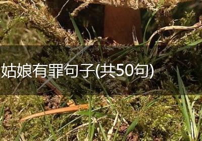 姑娘有罪句子(共50句)